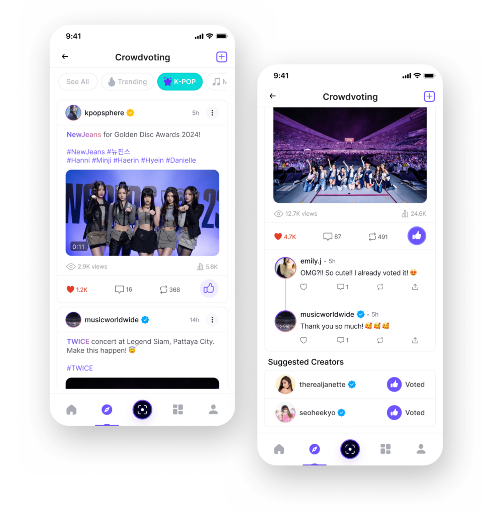 Favourse App Mockup