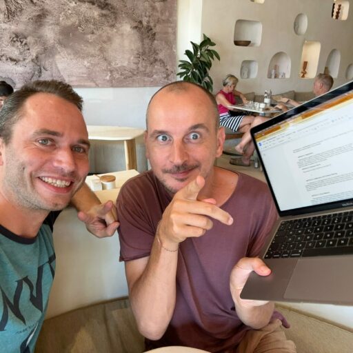 Simon with Meinhard-min